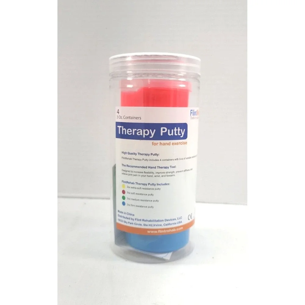 FlintRehab Therapy Putty for‎ Kids & Adults (4 Pack, 3 Oz 3 Ounce (Pack of 4)